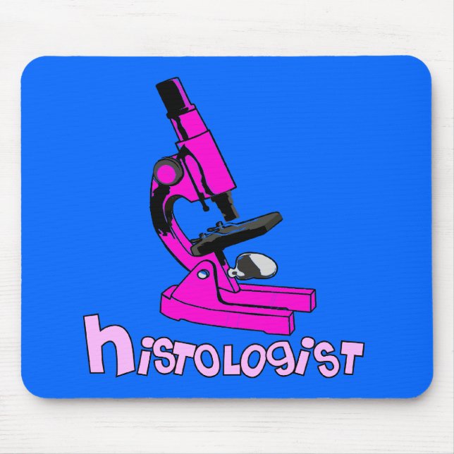 Histologist Gifts Microscope Design Mouse Pad (Front)