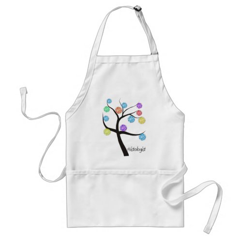 Histologist Tree Design Microscopic Cell Leaves Adult Apron