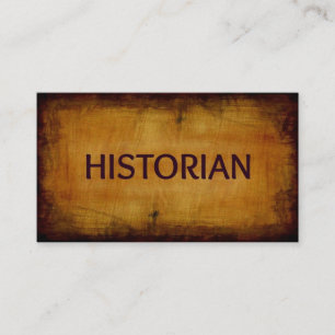 Historian Antique Business Card