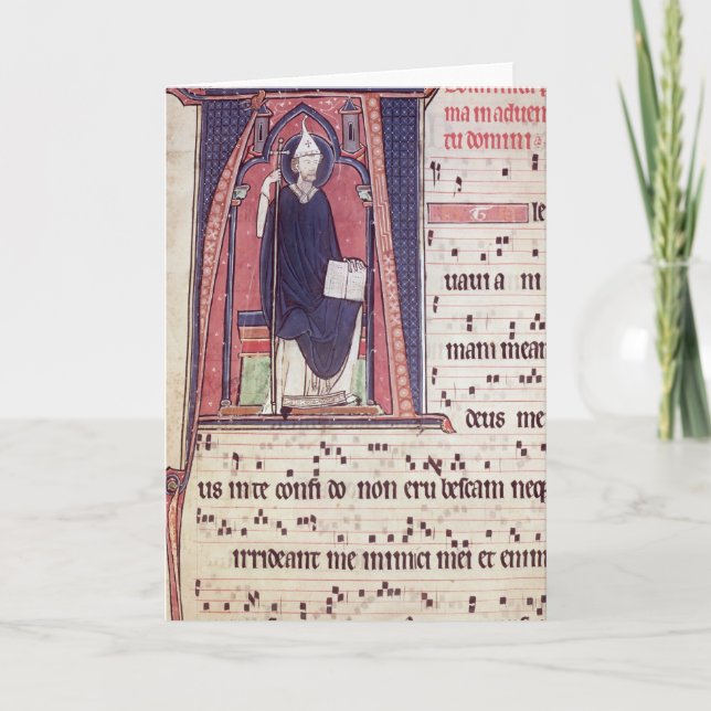 Historiated initial 'A' Note Card (Front)