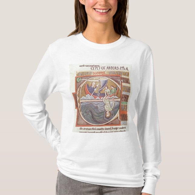 Historiated initial 'E' depicting Jonah T-Shirt (Front)