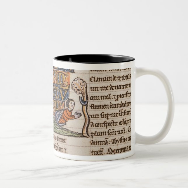 Historiated initial 'E' depicting Jonah Two-Tone Coffee Mug (Right)