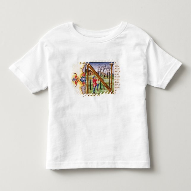 Historiated Initial 'N' Toddler T-shirt (Front)