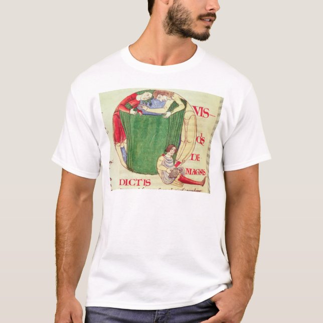 Historiated initial 'Q' depicting drapers T-Shirt (Front)