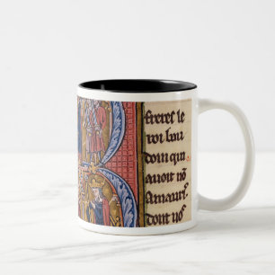 Historiated initial 'R' depicting the Sultan Two-Tone Coffee Mug