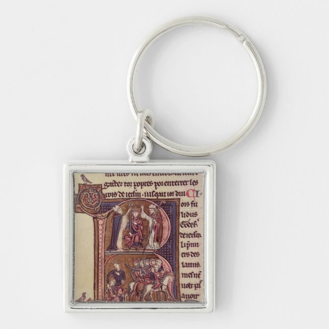 Historiated initial 'R' Keychain (Front)