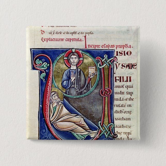 Historiated initial 'V' or 'U' Button (Front)