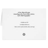 Historic 1721 Map of Europe (Back Horizontal)