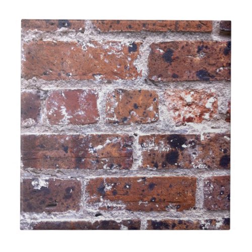 Historic 18th Century red brick wall Ceramic Tile