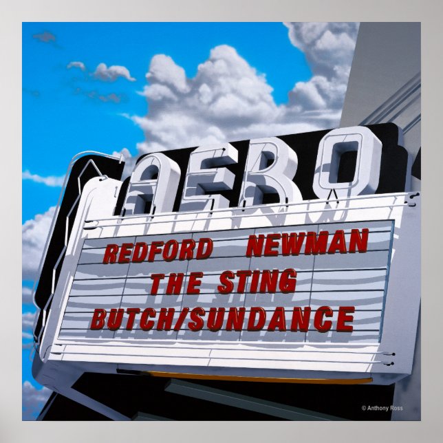 Historic Aero Theater Print (Front)