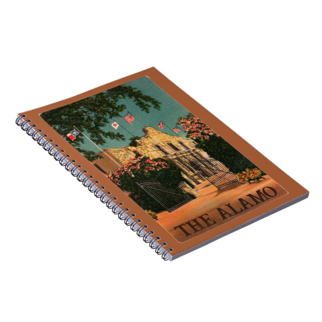 Historic Alamo Mission Notebook (Right Side)
