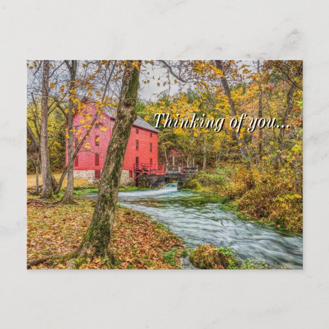 Historic Alley Mill Thinking Of You Postcard (Front)