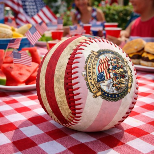 Historic American Anniversary Design Baseball