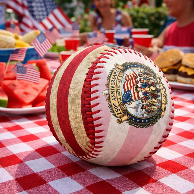 Historic American Anniversary Design  Baseball (Creator Uploaded)