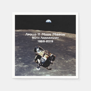 Historic Apollo 11 Moon Mission 50th Anniversary Napkins