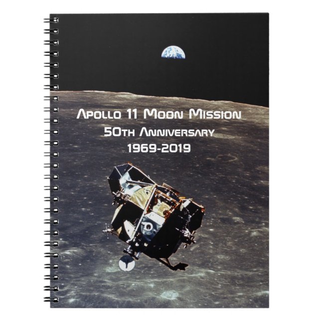 Historic Apollo 11 Moon Mission 50th Anniversary Notebook (Front)