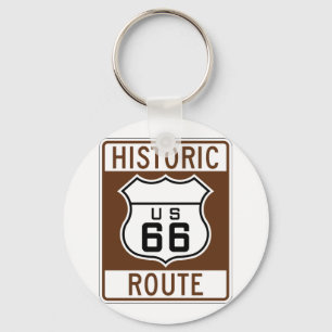 Historic Arizona US Route 66 Keychain