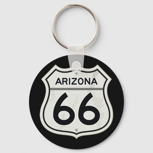 Historic Arizona US Route 66 Keychain