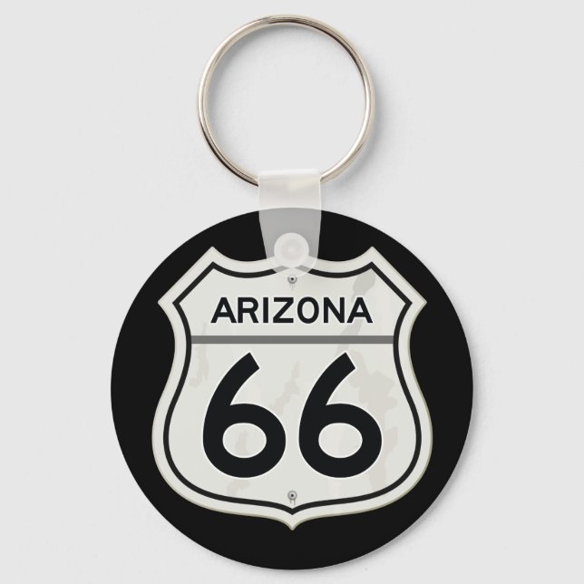Historic Arizona US Route 66 Keychain (Front)
