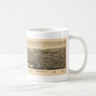 Historic Bennington, Vermont Vintage Map