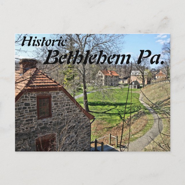 Historic Bethlehem 21 Postcard (Front)