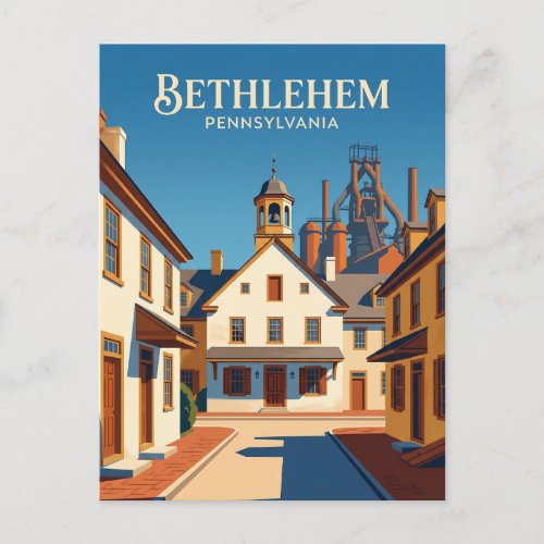 Historic Bethlehem USA Postcard
