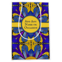 Historic Blue and Yellow Mosaic Floor - Your Text