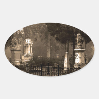 Historic Bonaventure Cemetery Oval Sticker