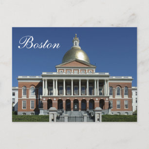 Historic Boston Massachusetts State House Postcard