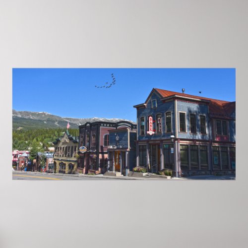 Historic Breckenridge Street Colorado Poster