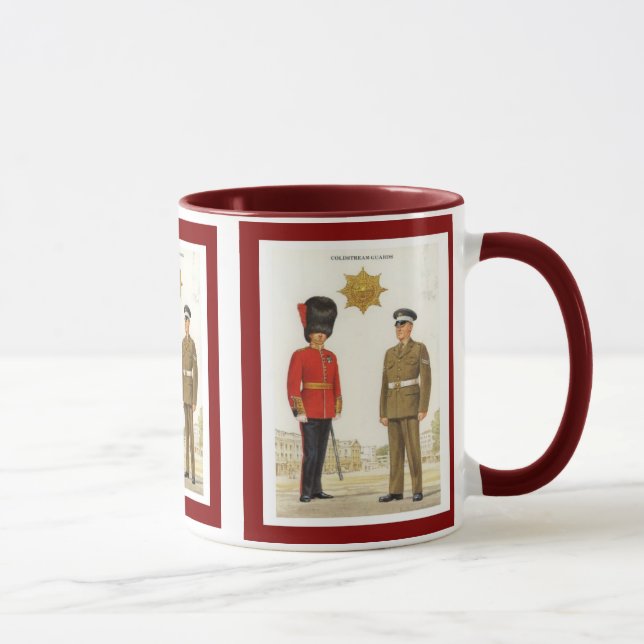 Historic British Army Uniforms,, Coldstream Guards Mug (Right)