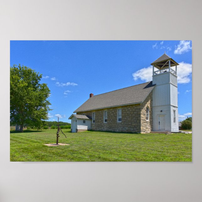 Historic Buck Creek School, Perry, Kansas Poster (Front)