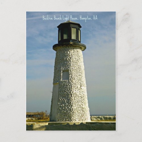 Historic Buckroe Beach Lighthouse Postcard