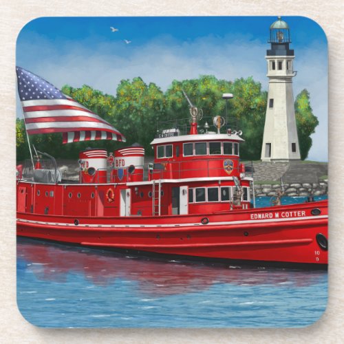 Historic Buffalo Fireboat Coasters
