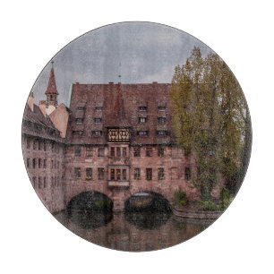 Historic building at sunset in Nuremberg, Germany Cutting Board