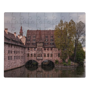 Historic building at sunset in Nuremberg, Germany Jigsaw Puzzle