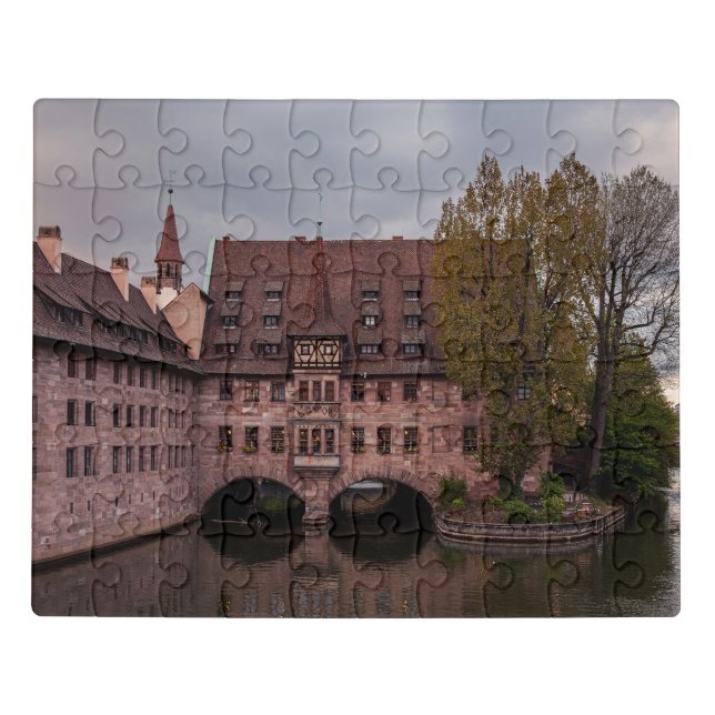 Historic building at sunset in Nuremberg, Germany Jigsaw Puzzle (Puzzle Horizontal)