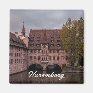 Historic building at sunset in Nuremberg, Germany Magnet