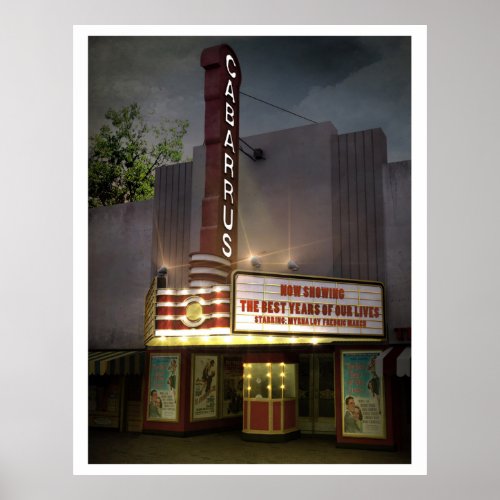 Historic Cabarrus Theater Poster