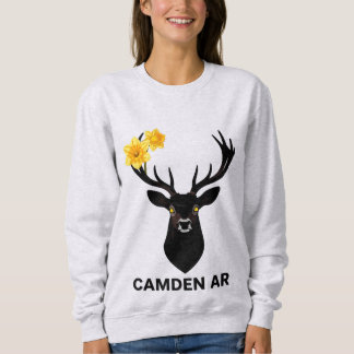 Historic Camden Daffodil Festival - Black Deer Art Sweatshirt