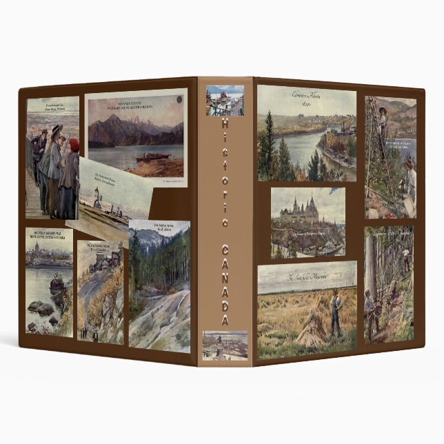 "Historic Canada" Avery Signature Binder, 1.5" 3 Ring Binder (Background)
