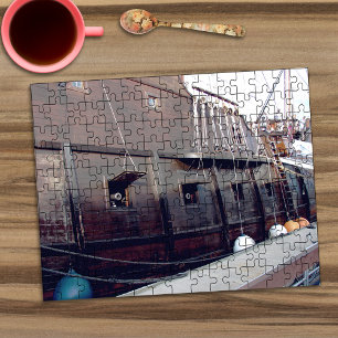 Historic Cannons on Tall Ship Jigsaw Puzzle