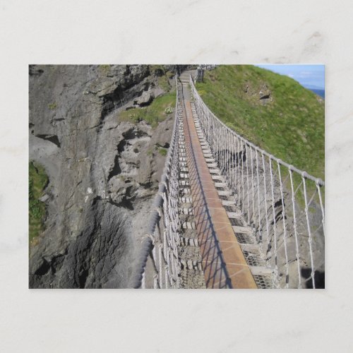 Historic Carrick_a_rede rope bridge Northern Postcard