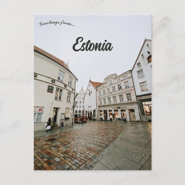 Historic Centre Old Town of Tallinn Estonia Postcard (Front)