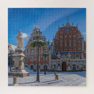 Historic city center in Riga, Latvia Jigsaw Puzzle