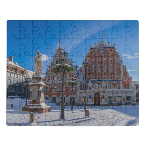 Historic city center in Riga Latvia Jigsaw Puzzle