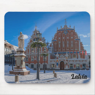 Historic city center in Riga, Latvia Mouse Pad