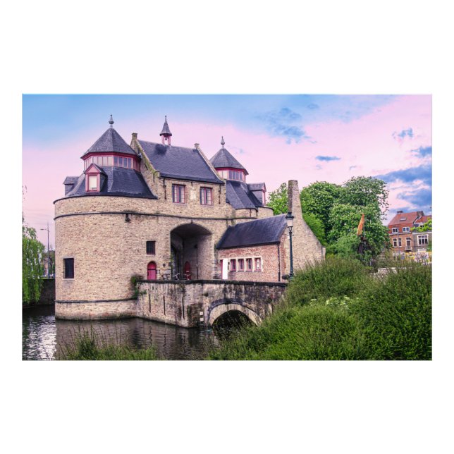 Historic city gate in Bruges Photo Print (Front)