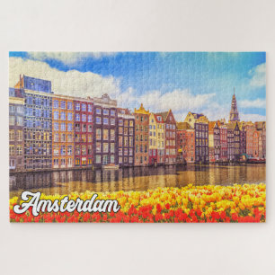 Historic City Of Amsterdam, Netherlands Jigsaw Puzzle