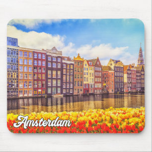 Historic City Of Amsterdam, Netherlands Mouse Pad